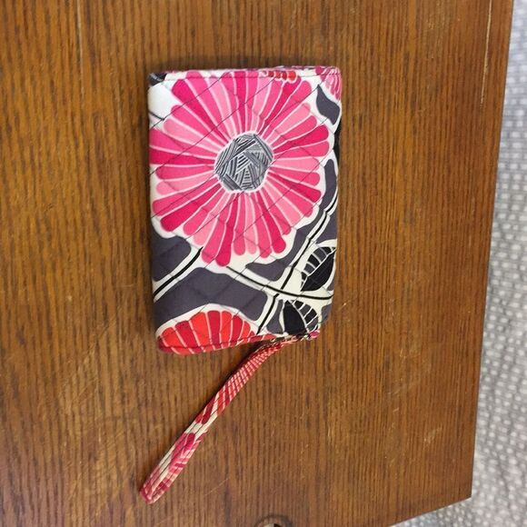 Vera Bradley red and gray turn key wallet - Picture 2 of 4